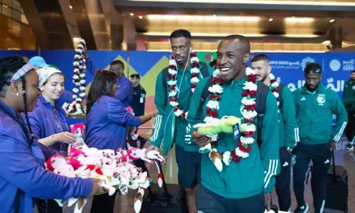 ഏഷ്യൻ കപ്പ് ഫുട്‌ബോളിനായി സൗദി ടീം ഖത്തറിലെത്തി