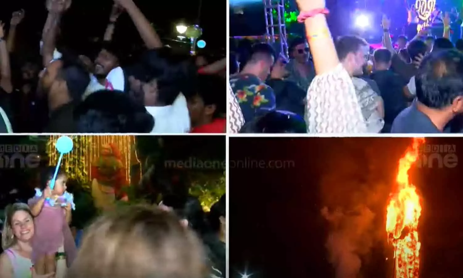 2024ന് ആവേശവരവേൽപ്പ്‌,നാടെങ്ങും ആഘോഷം;  മീഡിയവൺ പ്രേക്ഷകർക്ക് പുതുവത്സരാശംസകൾ