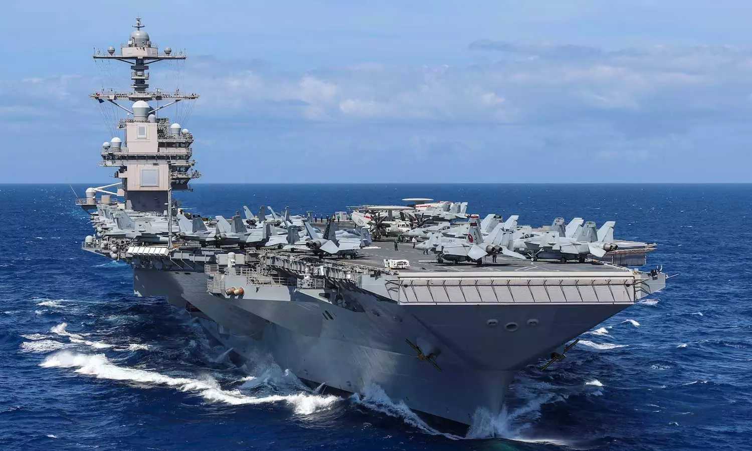 US Navy ending aircraft carrier USS Gerald R. Fords Middle East deployment, Israel attack on Gaza, Mediterranean sea,