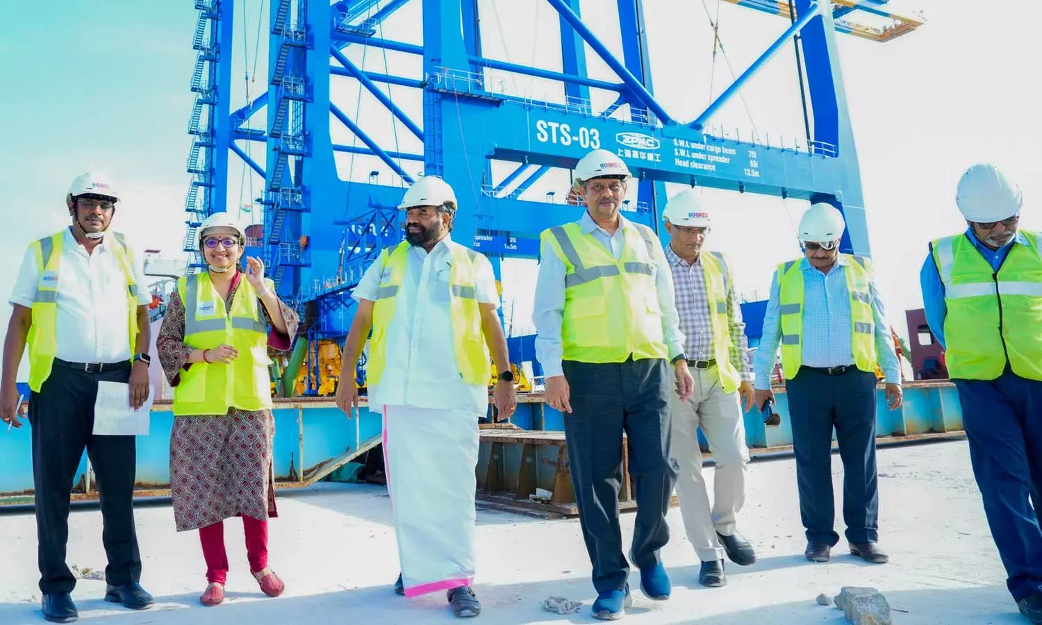 Minister VN Vasavan said that the first phase of construction of Vizhinjam International Port will be completed by May this year, After becoming the Minister of Ports Department, the minister who came to Vizhinjam assessed the construction progress