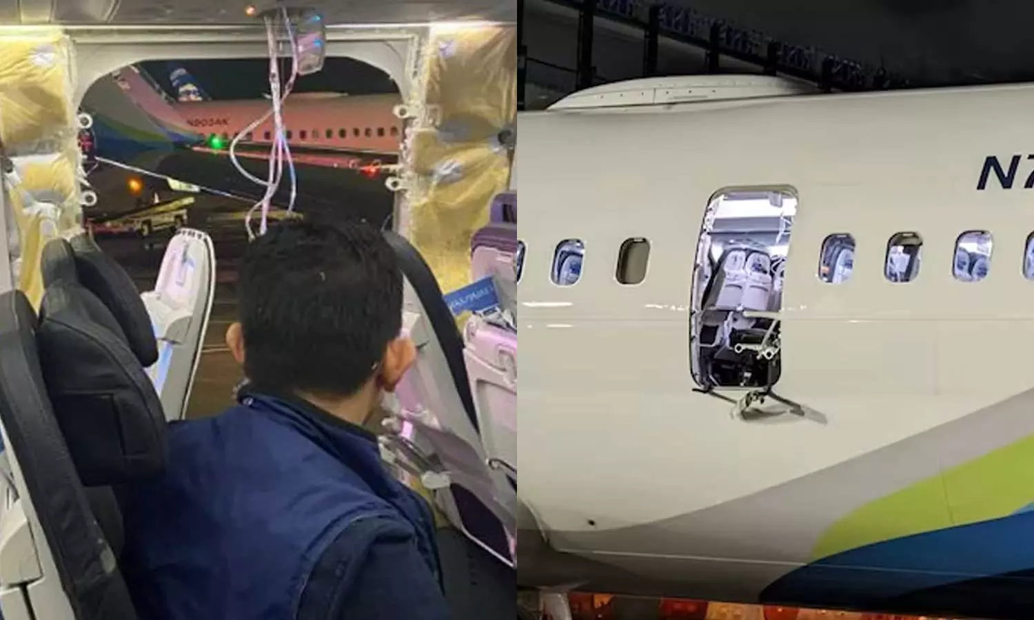 What happens if emergency door opens midflight?