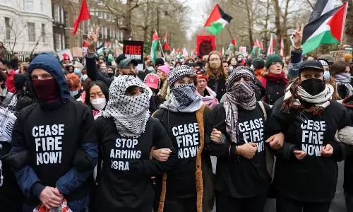 pro palestine protest at london