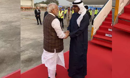 UAE President reached india
