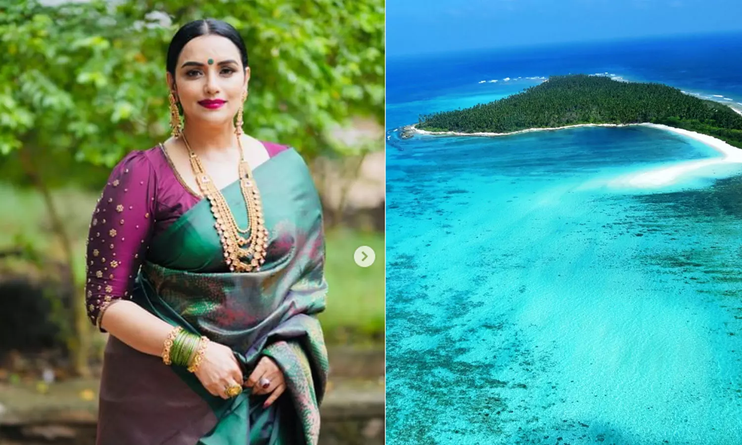 Shweta Menon invites tourists to Lakshadweep Shweta Menon invites tourists to Lakshadweep