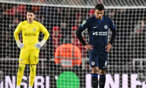 അവസരങ്ങൾ തുലച്ചു; കരബാവോ കപ്പ് സെമിയിൽ ചെൽസിയെ അട്ടിമറിച്ച് മിഡിൽസ്ബ്രോ അവസരങ്ങൾ തുലച്ചു; കരബാവോ കപ്പ് സെമിയിൽ ചെൽസിയെ അട്ടിമറിച്ച് മിഡിൽസ്ബ്രോ