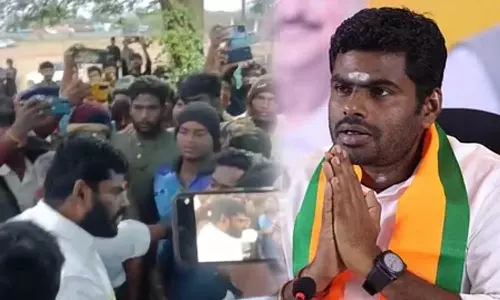 Get out BJP Annamalai stopped from garlanding idol of mother Mary in TN