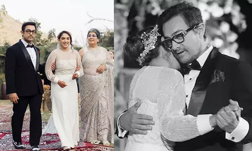 A teary-eyed Aamir Khan dresses up his newlywed daughter; Videos go viral...