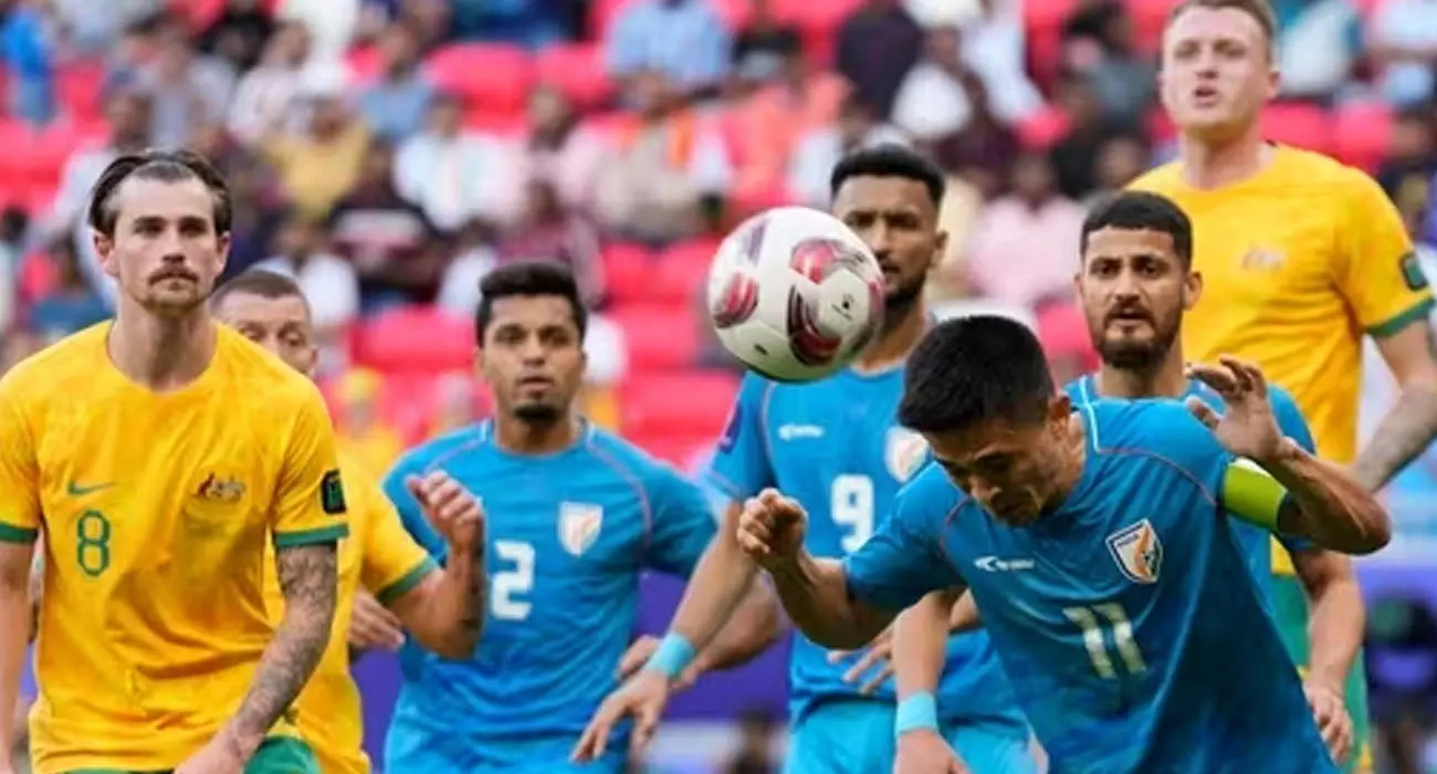 ഏഷ്യാ കപ്പിൽ ആസ്‌ത്രേലിയക്കെതിരെ കോട്ടകെട്ടി ഇന്ത്യ; ആദ്യ പകുതി സമനിലയിൽ
