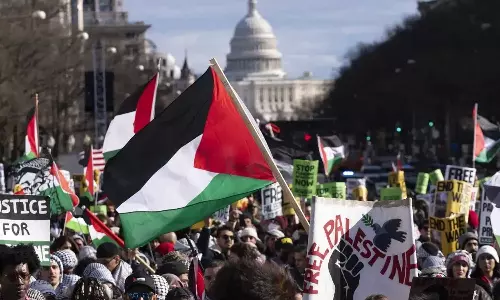 White House staff relocated amidst massive pro-Palestinian march, pro-Palestinian march outside white house, Israel attack on Gaza,