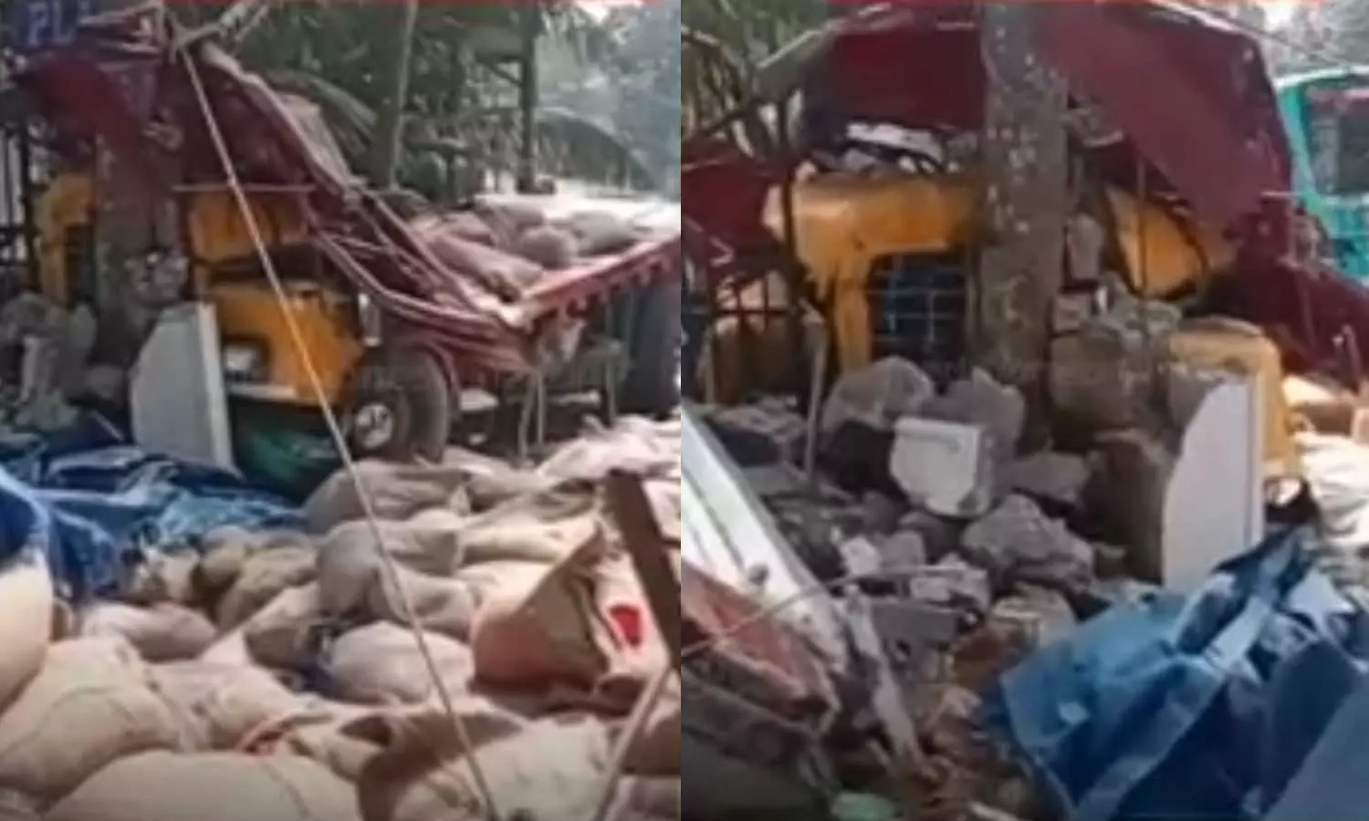 driver died in lorry accident kottayam