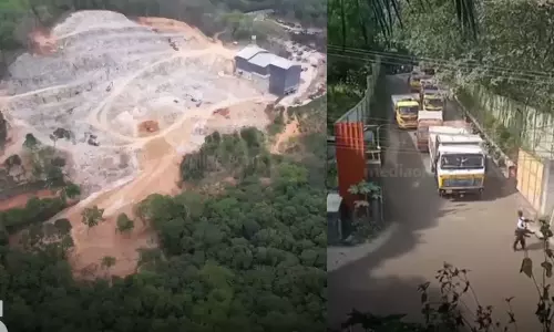 വെള്ളറടയിലെ നിയമവിരുദ്ധ ക്വാറി പ്രവർത്തനം നിർത്തിവെച്ചു
