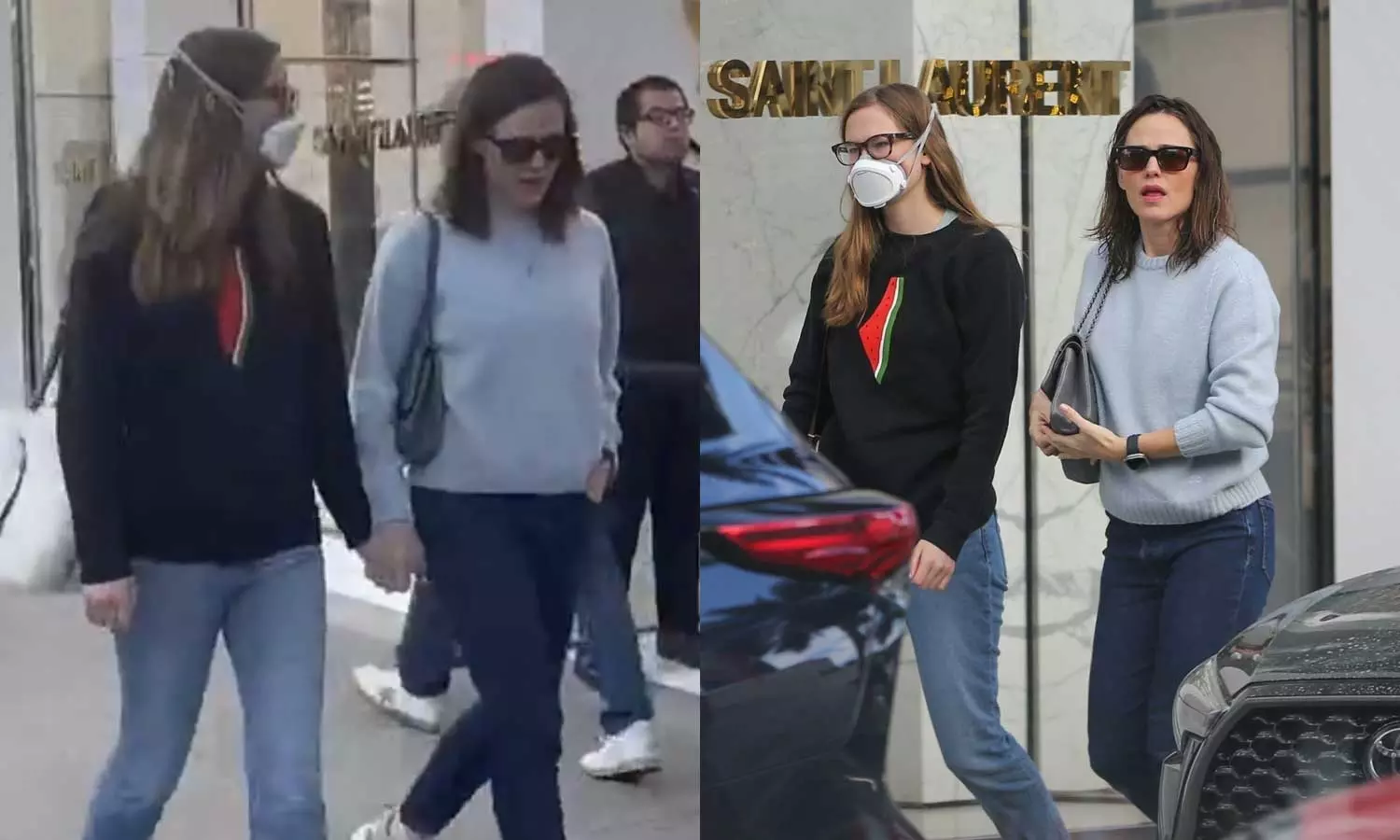 Violet Affleck, Jennifer Garner daughter, Ben Affleck daughter, crewneck T-shirt, Pro-Palestine T-shirt of Violet Affleck goes viral Violet Affleck, Jennifer Garner daughter, Ben Affleck daughter, crewneck T-shirt, Pro-Palestine T-shirt of Violet Affleck goes viral