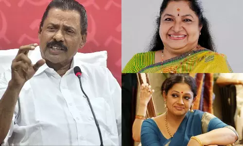 Cpm State Secretary MV Govindan Against Bjp and says KS Chitra and Shobhana are the property of the nation