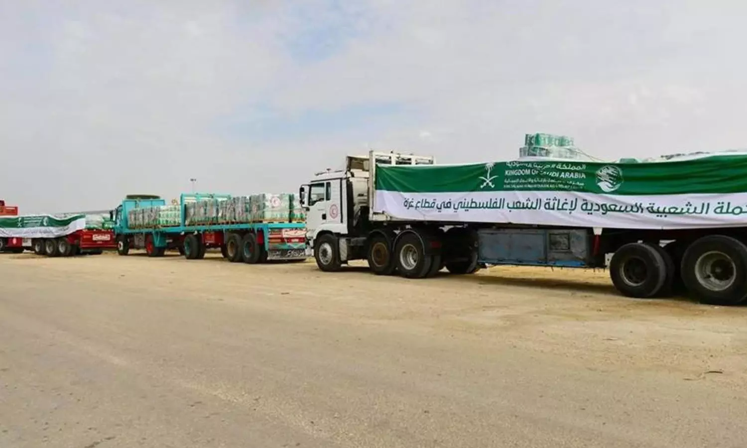 ഗസ്സക്കുള്ള സൗദിയുടെ സഹായം തുടരുന്നു; ഈജിപ്ത് വഴി ഗസ്സയിലെത്തിച്ച വസ്തുക്കള്‍ വിതരണം ചെയ്തു