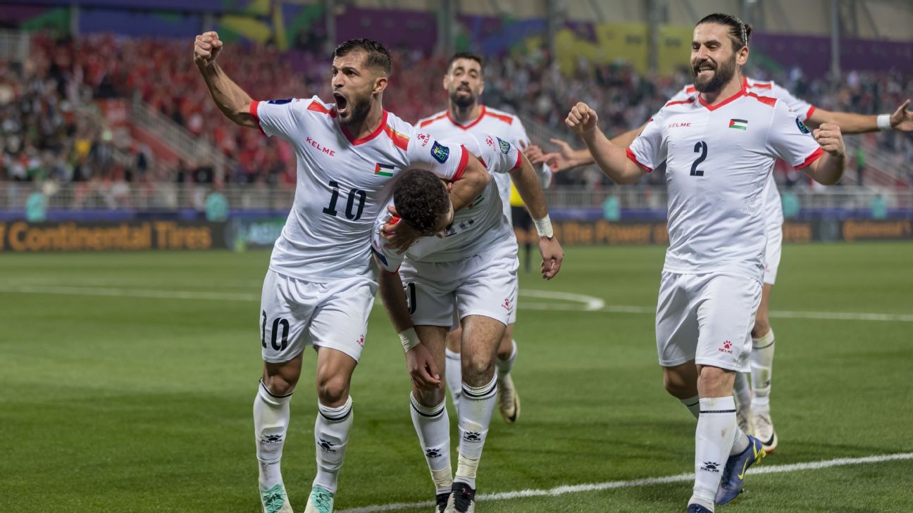 Palestine beat Hong Kong to enter in the pre-quarters of the Asian Cup football for the first time, Palestine enter Asian Cup football pre-quarters for first time, Palestine vs Hong Kong, Asian Cup football 2024