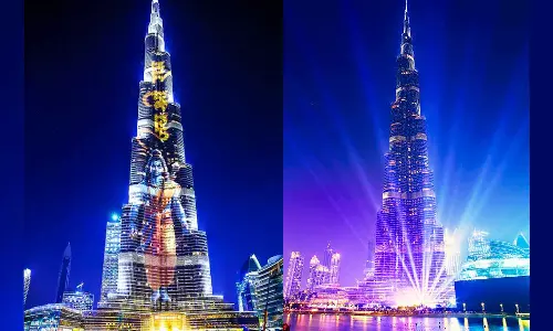 Lord Ram on Dubais Burj Khalifa? Heres the truth-A fact-check, Ram Mandir consecration, Burj Khalifa