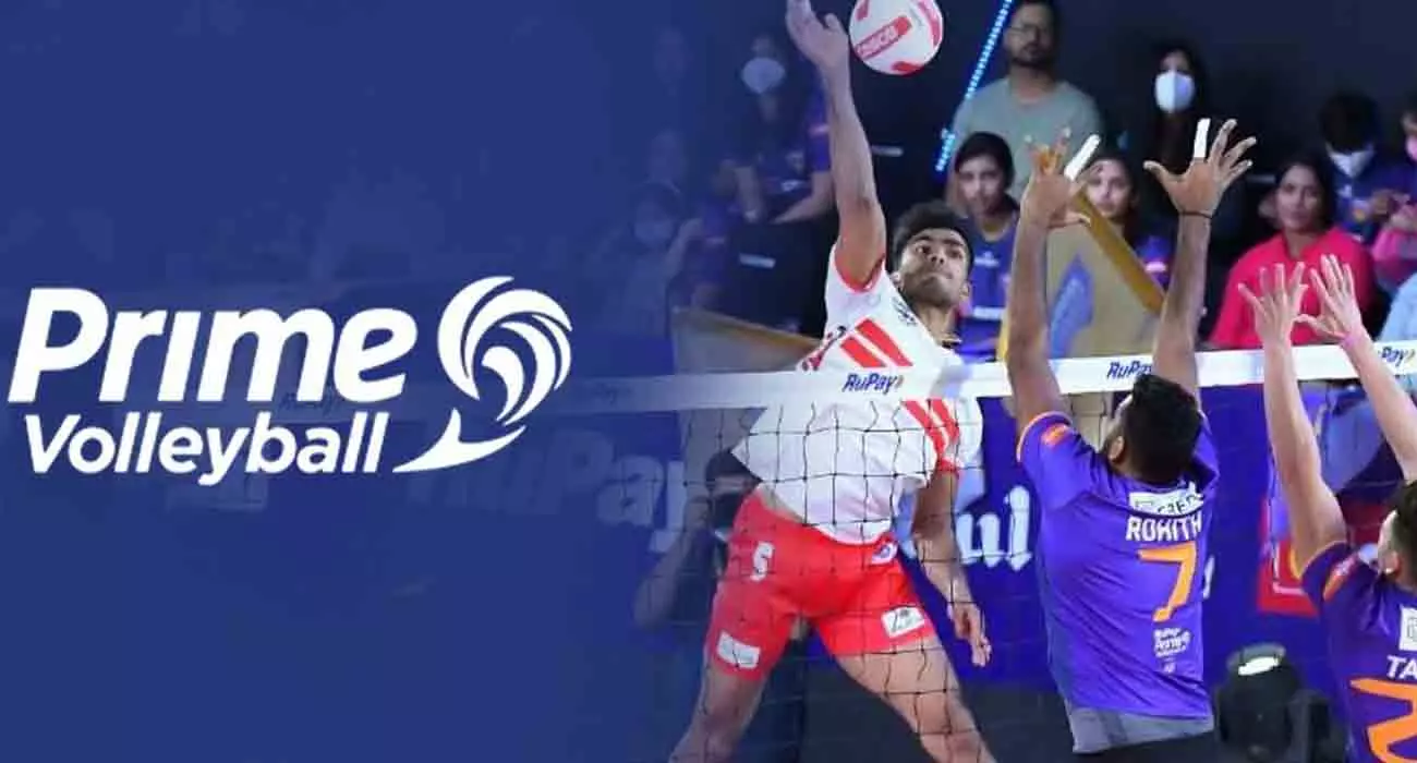 വീണ്ടും പ്രൈം വോളിബോൾ ആവേശം; ഫെബ്രുവരി 15 മുതൽ ചെന്നെയിൽ വീണ്ടും പ്രൈം വോളിബോൾ ആവേശം; ഫെബ്രുവരി 15 മുതൽ ചെന്നെയിൽ