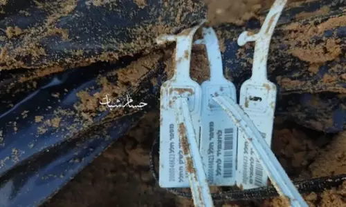 After the Israeli army withdrew, several bodies of Palestinians were found wrapped in plastic bags at the school