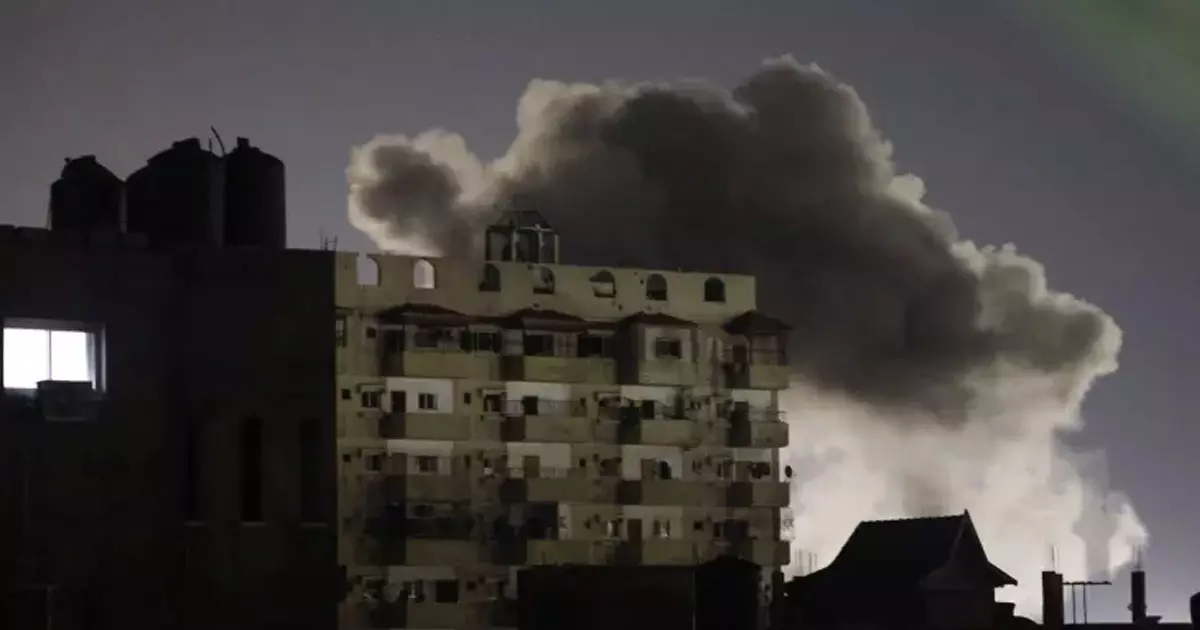 Two children were killed in an Israeli attack on a kindergarten in Rafah