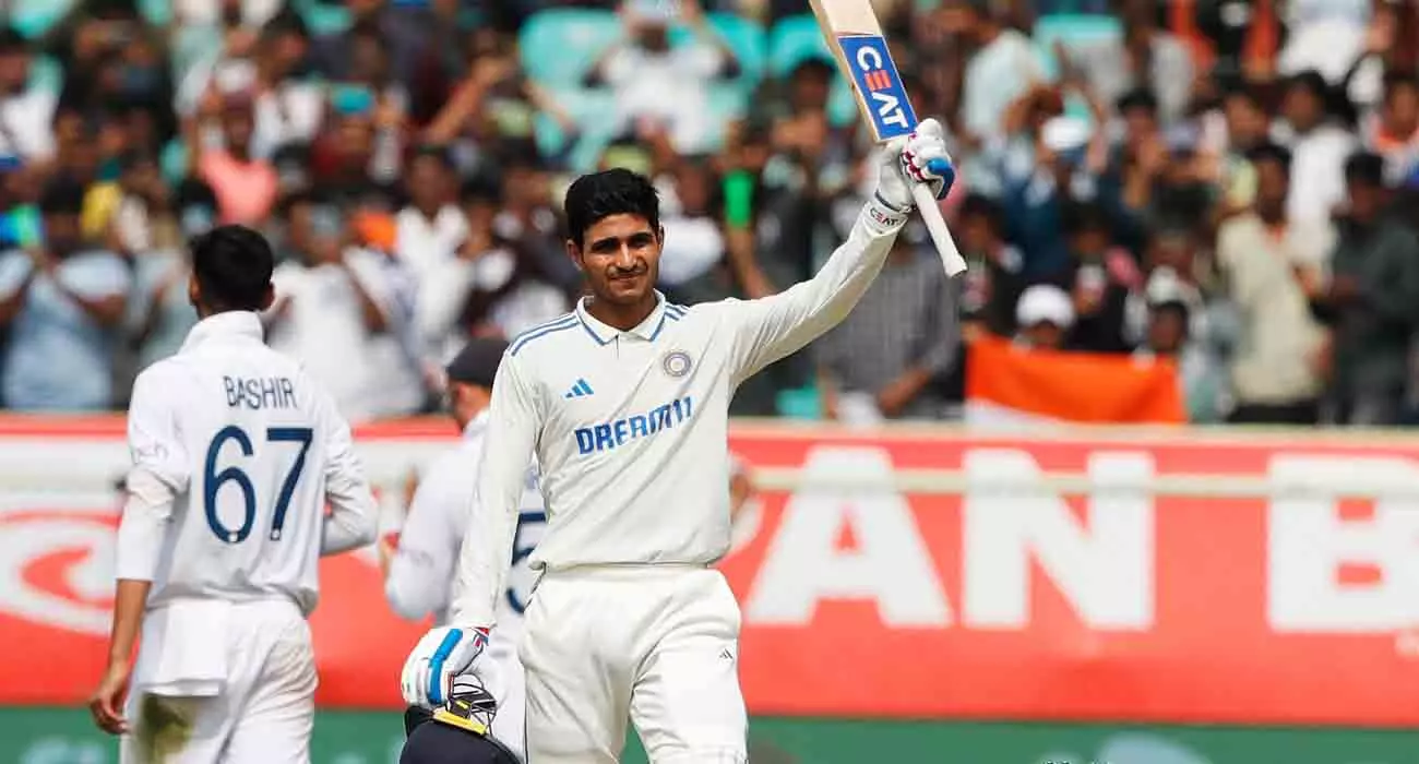 ശുഭ്മാൻ ഗില്ലിന് സെഞ്ചുറി, വിമർശകർക്ക് ബാറ്റ് കൊണ്ട് മറുപടി; വിശാഖപട്ടണം ടെസ്റ്റിൽ ഇന്ത്യക്ക് കൂറ്റൻ ലീഡ്