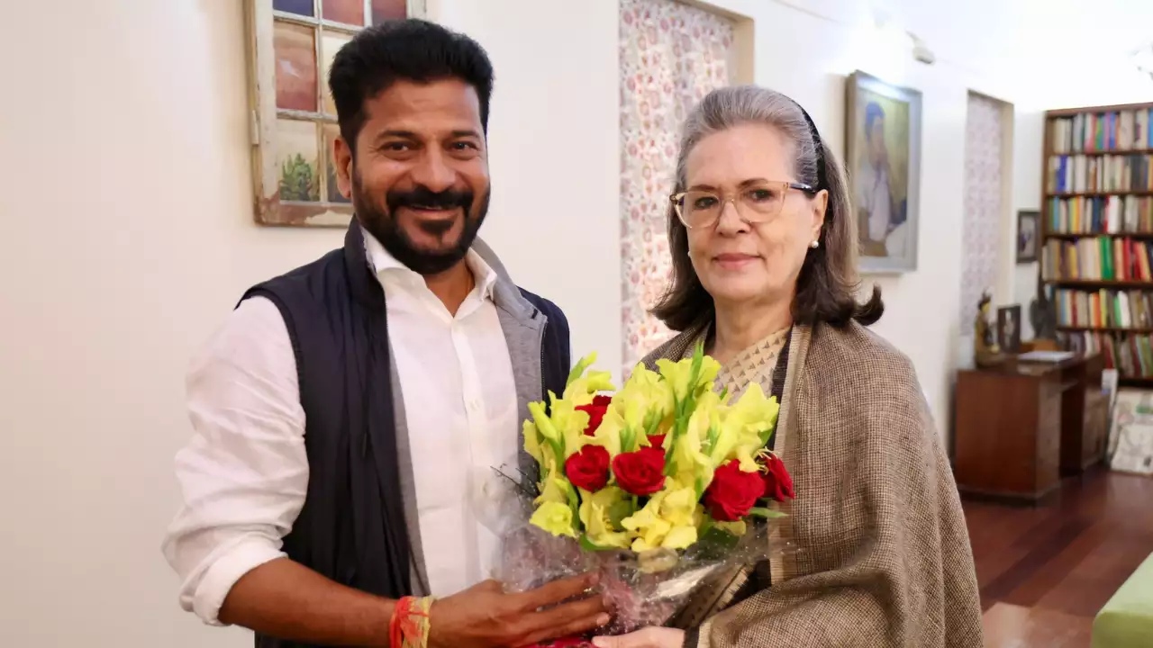 Revanth Reddy-Sonia Gandhi