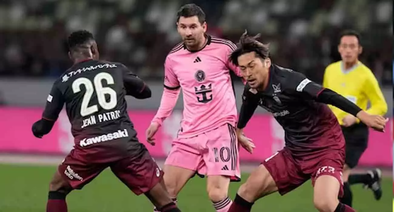 മെസി ഇറങ്ങിയിട്ടും രക്ഷയില്ല; ജപ്പാനിലും തോറ്റ് ഇന്റർ മയാമി മെസി ഇറങ്ങിയിട്ടും രക്ഷയില്ല; ജപ്പാനിലും തോറ്റ് ഇന്റർ മയാമി