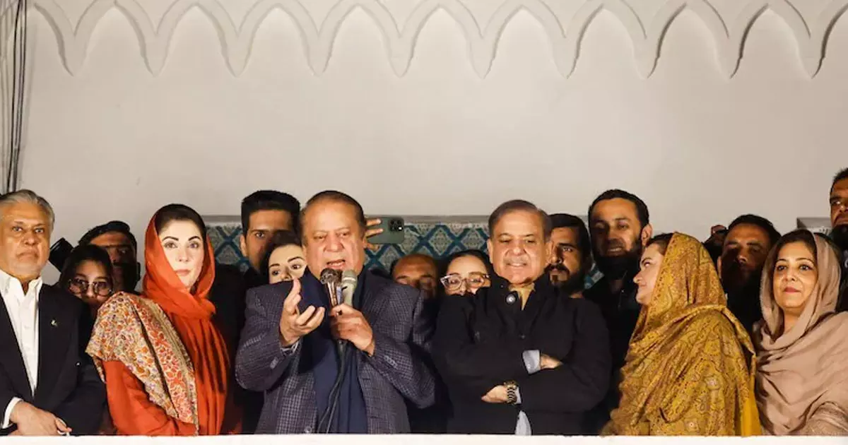 Pakistan Muslim League (N) leader and former Prime Minister Nawaz Sharif claimed victory in the national elections in Pakistan.