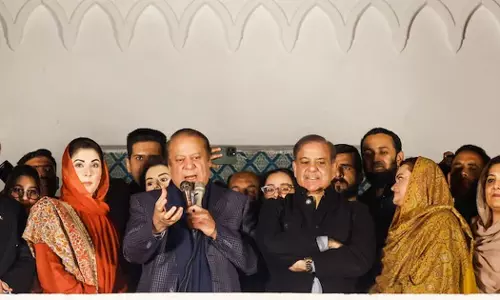 Pakistan Muslim League (N) leader and former Prime Minister Nawaz Sharif claimed victory in the national elections in Pakistan.