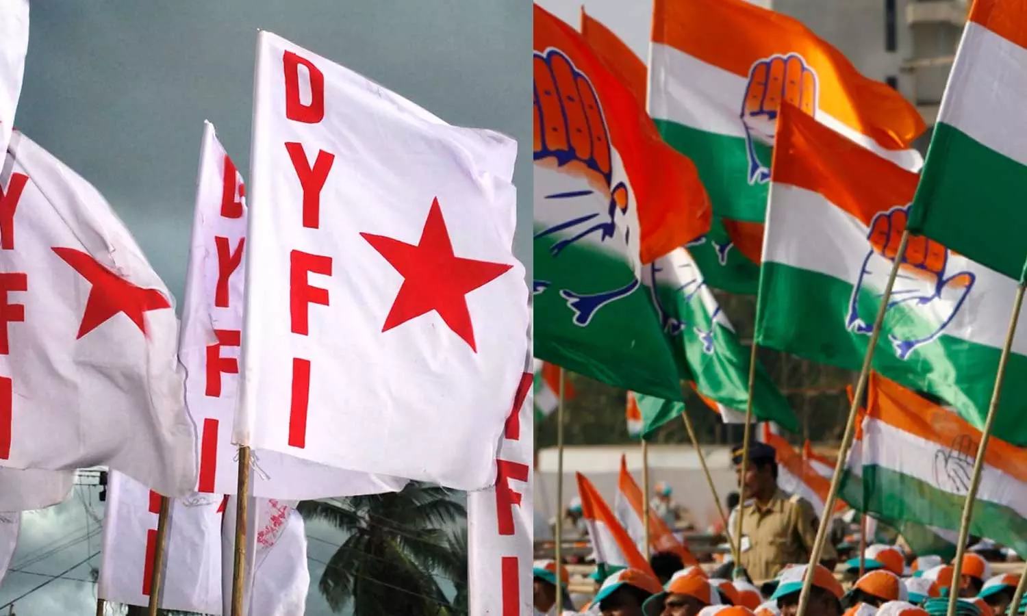 തിരുവനന്തപുരത്ത് ഡി.വൈ.എഫ്.ഐ-കോൺഗ്രസ് സംഘർഷം