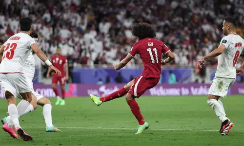 ഗോളുമായി അക്രം അഫീഫ്; ആദ്യ പകുതിയിൽ ഖത്തർ മുന്നിൽ