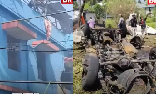 തൃപ്പൂണിത്തുറയിൽ പടക്കപ്പുരയിൽ വൻ സ്ഫോടനം: ഒരു മരണം; നിരവധിപേര്‍ക്ക് പരിക്ക്‌