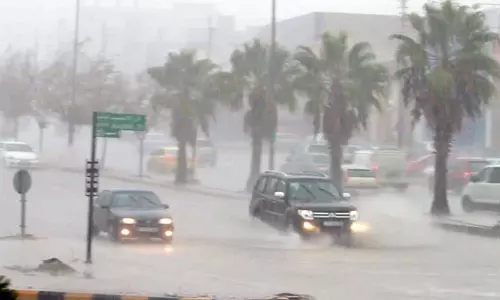 ന്യൂനമര്‍ദ്ദത്തെ തുടര്‍ന്ന് സൗദിയിലും വ്യാപക മഴയെത്തി