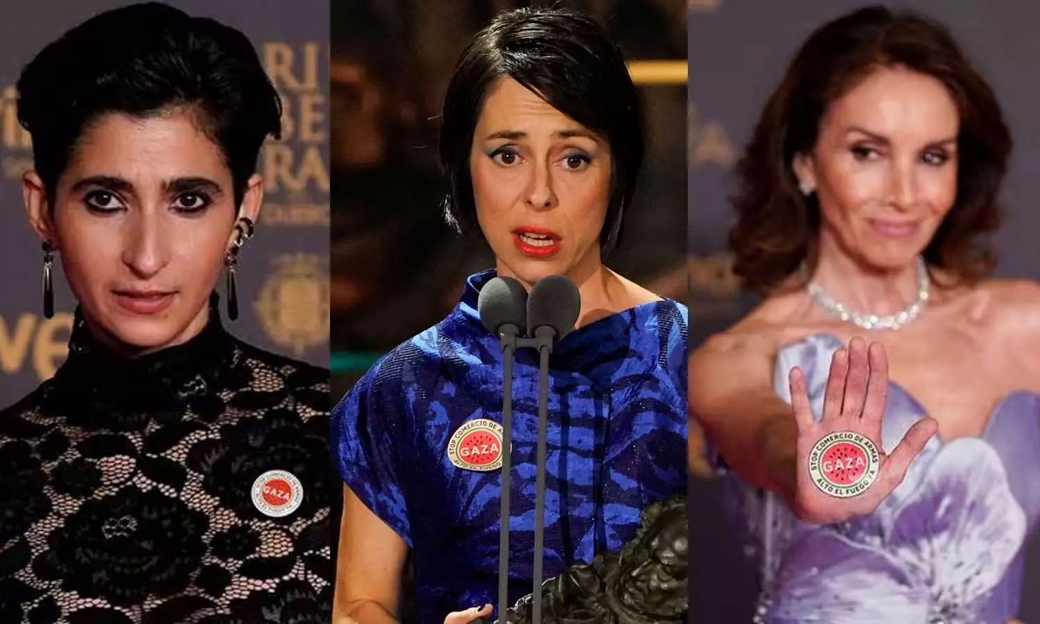 Spanish Actors Express Solidarity with Gaza at Goya Awards Ceremony, Spanish actors in Palestine solidarity, Ana Belen, Estibaliz Urresola, Penelope Cruz, Alba Flores, Goya Awards 2024, Spanish Actors Express Solidarity with Gaza at Goya Awards Ceremony, Spanish actors in Palestine solidarity, Ana Belen, Estibaliz Urresola, Penelope Cruz, Alba Flores, Goya Awards 2024,