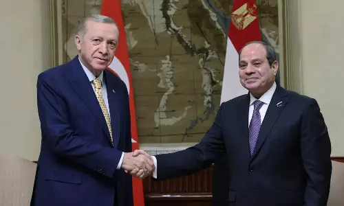 Recep Tayyip Erdogan and Abdel Fattah Al-Sissi