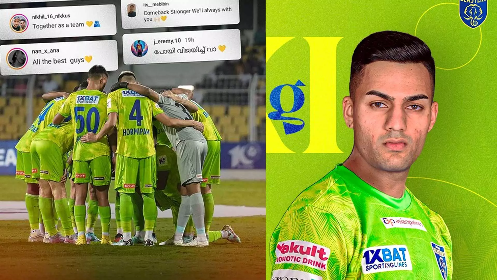 Kerala Blasters vs Chennaiyin match begins