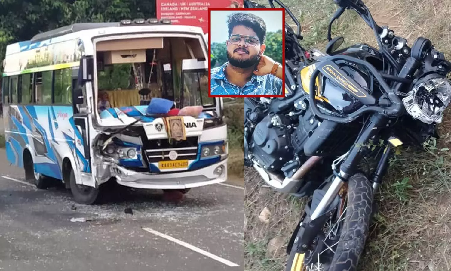 College student dies after minibus carrying Sabarimala pilgrims collides with bike in Kottayam College student dies after minibus carrying Sabarimala pilgrims collides with bike in Kottayam
