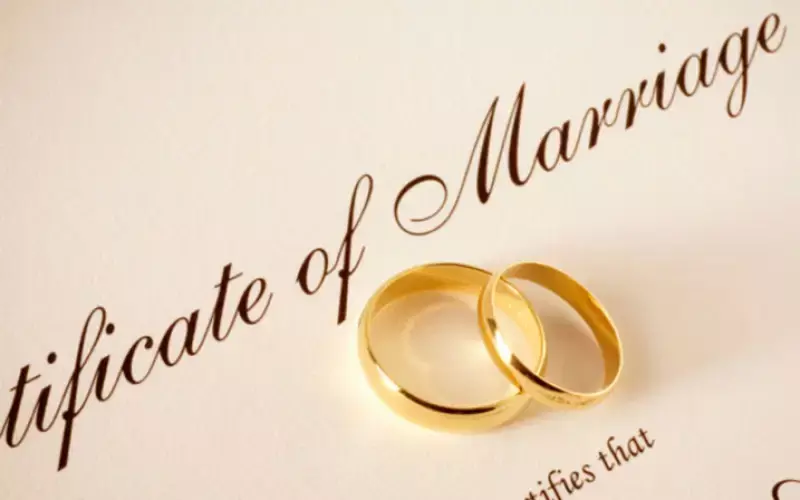 marriage certificate