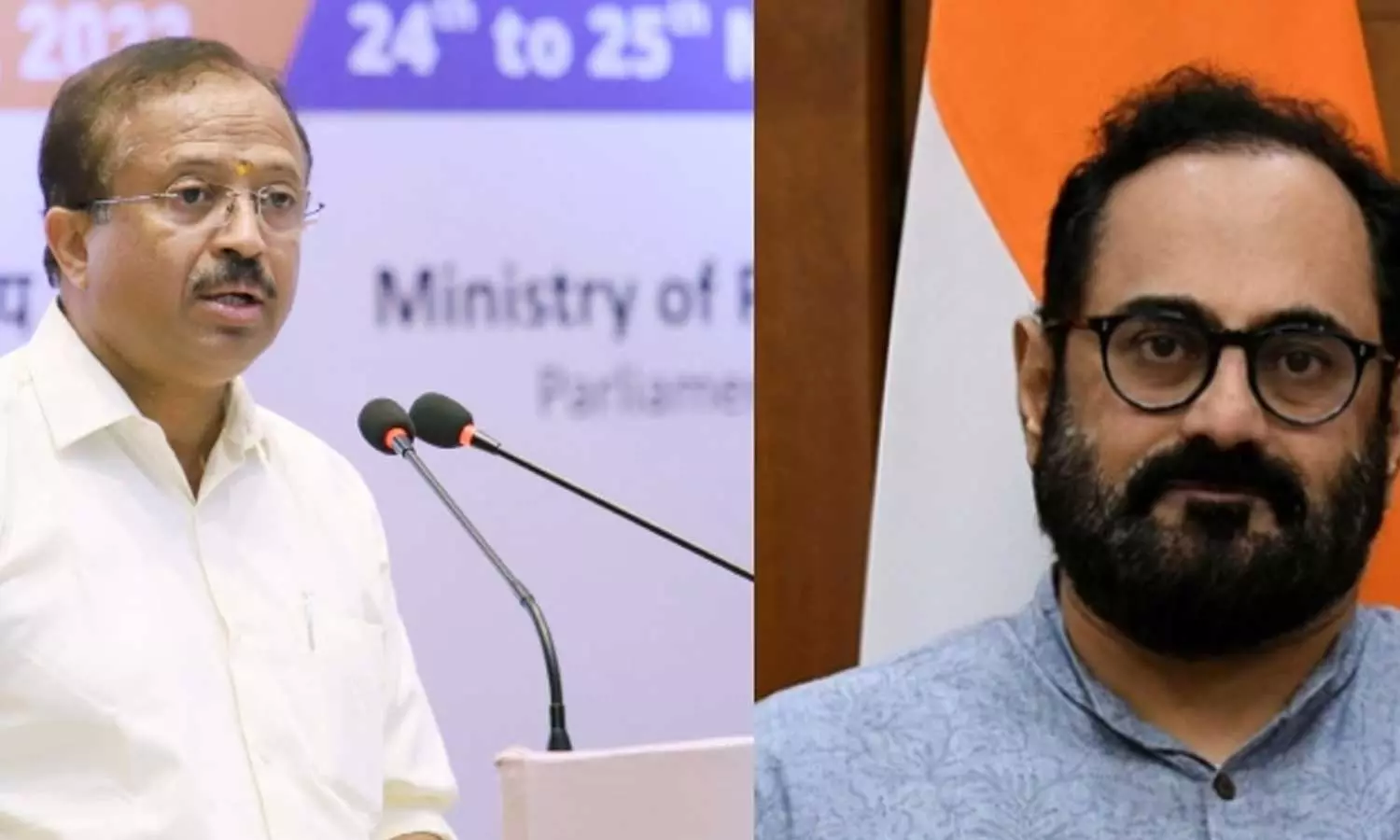 വി. മുരളീധരൻ,രാജീവ് ചന്ദ്രശേഖർ വി. മുരളീധരൻ,രാജീവ് ചന്ദ്രശേഖർ