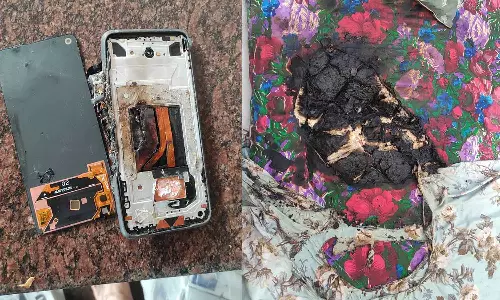 മൊബൈൽ ഫോൺ അടുത്തു വച്ചു ഉറങ്ങുന്നതിനിടെ പൊട്ടിത്തെറിച്ച് ബെഡിന് തീ പിടിച്ചു; ഒഴിവായത് വൻ ദുരന്തം