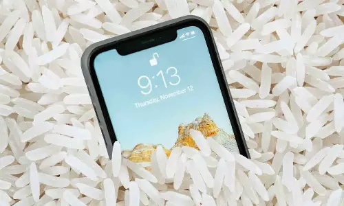 വെള്ളത്തിൽ വീണാൽ ഫോൺ അരിയിൽ വെക്കരുത്: മുന്നറിയിപ്പുമായി ആപ്പിൾ