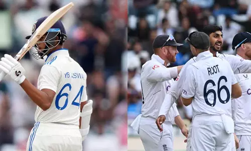 റാഞ്ചി ടെസ്റ്റിൽ ഇന്ത്യക്ക് ബാറ്റിങ് തകർച്ച; ഏഴ് വിക്കറ്റ് നഷ്ടം, ജയ്‌സ്വാളിന് അർധ സെഞ്ചുറി