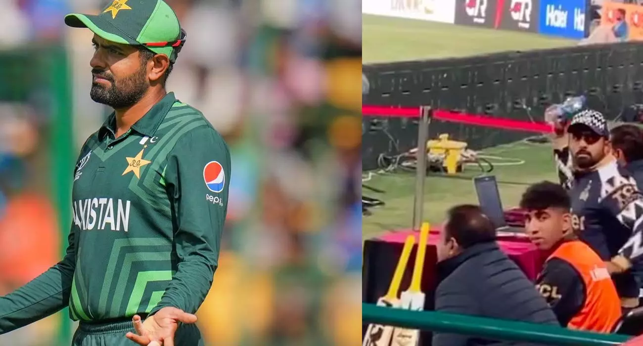 സിംബാബ്വേ മർദ്ദകനെന്ന് കാണികൾ; കുപ്പിയെടുത്ത് എറിയാനോങ്ങി ബാബർ അസം- വീഡിയോ സിംബാബ്വേ മർദ്ദകനെന്ന് കാണികൾ; കുപ്പിയെടുത്ത് എറിയാനോങ്ങി ബാബർ അസം- വീഡിയോ