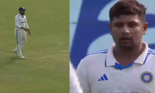 ഹീറോ ആവാൻ നോക്കണ്ട; ഹെൽമറ്റ് ധരിക്കാത്തതിന് സർഫറാസിനെ ശാസിച്ച് രോഹിത് ശര്‍മ