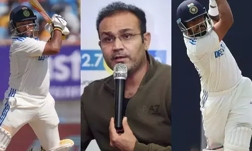 ഹൈപ്പില്ല, നാടകങ്ങളും; സര്‍ഫറാസിനെതിരെ ഒളിയമ്പുമായി സെവാഗ്, എയറിലാക്കി ആരാധകര്‍