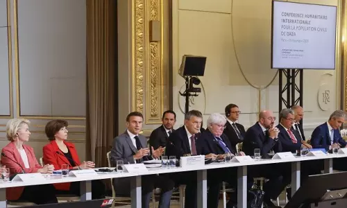 Officials gather in Paris to find ways to get aid to Gaza_Paris