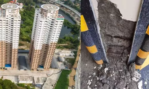 എ.ഡബ്ല്യൂ.എച്ച്.ഒ സൈനിക ഫ്ലാറ്റിന്റെ ബലക്ഷയം; അടിയന്തരയോഗം വിളിച്ച് എറണാകുളം കലക്ടർ