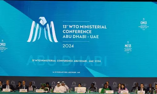 ഡബ്ല്യൂടിഒ മന്ത്രിതല സമ്മേളനത്തിന് അബൂദബിയിൽ തുടക്കമായി ഡബ്ല്യൂടിഒ മന്ത്രിതല സമ്മേളനത്തിന് അബൂദബിയിൽ തുടക്കമായി