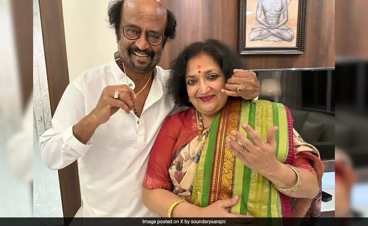 Rajinikanth And Wife Latha