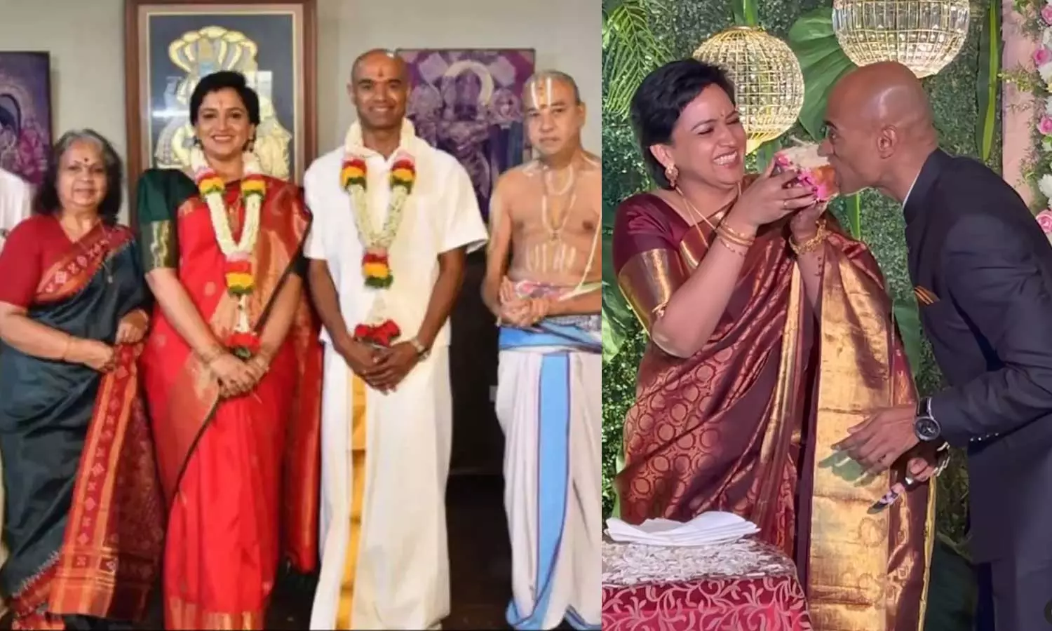 This is our second innings; forever; Says Captain Prashanth B Nair holding his partner and the actress Lena This is our second innings; forever; Says Captain Prashanth B Nair holding his partner and the actress Lena