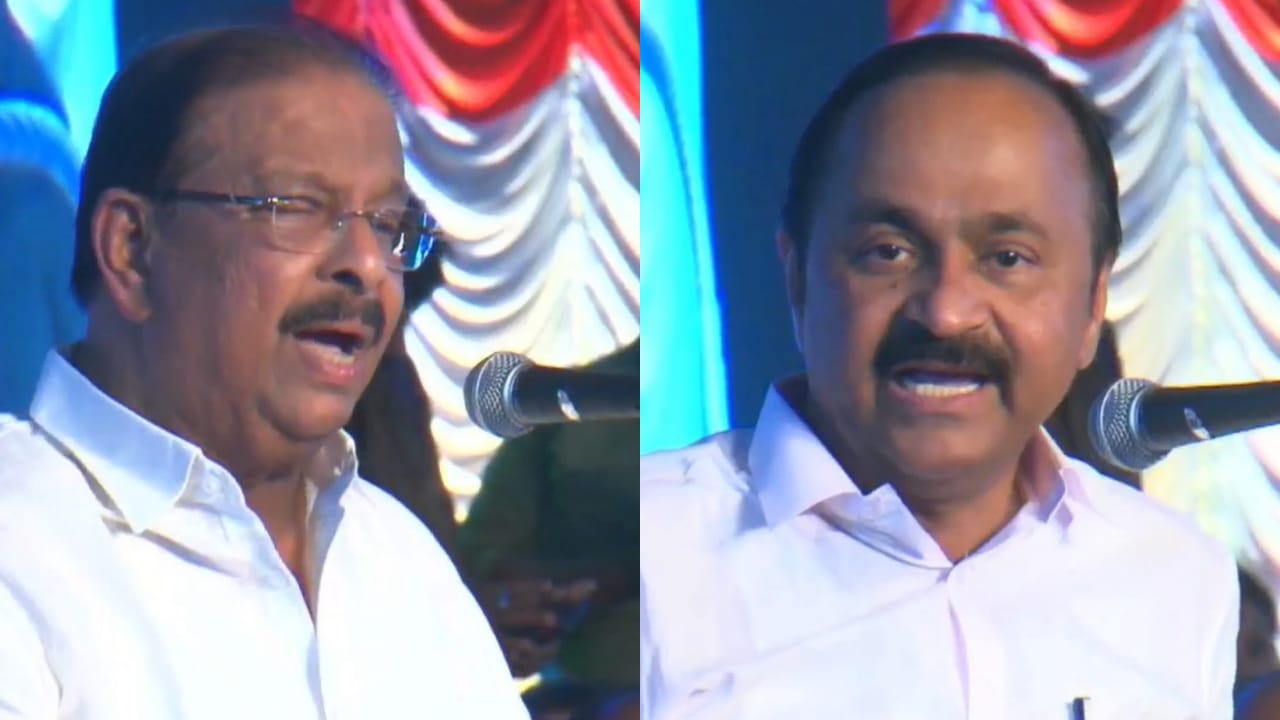 സമരാഗ്നിവേദിയിൽ ഒഴിഞ്ഞ കസേരകൾ; പ്രവർത്തകരെ ശകാരിച്ച് സുധാകരൻ, പ്രസിഡന്റ് വിഷമിക്കേണ്ടെന്ന് സതീശൻ